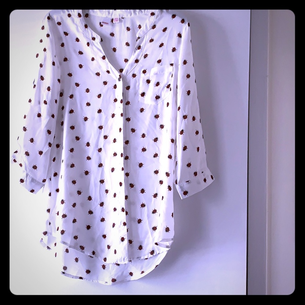 BONGO blouse with lady bugs